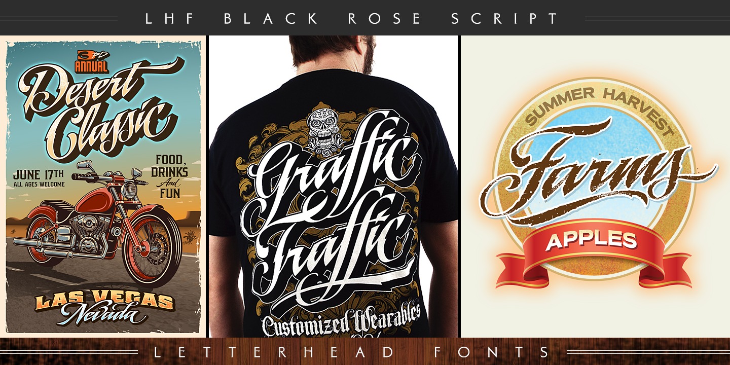LHF Black Rose Script